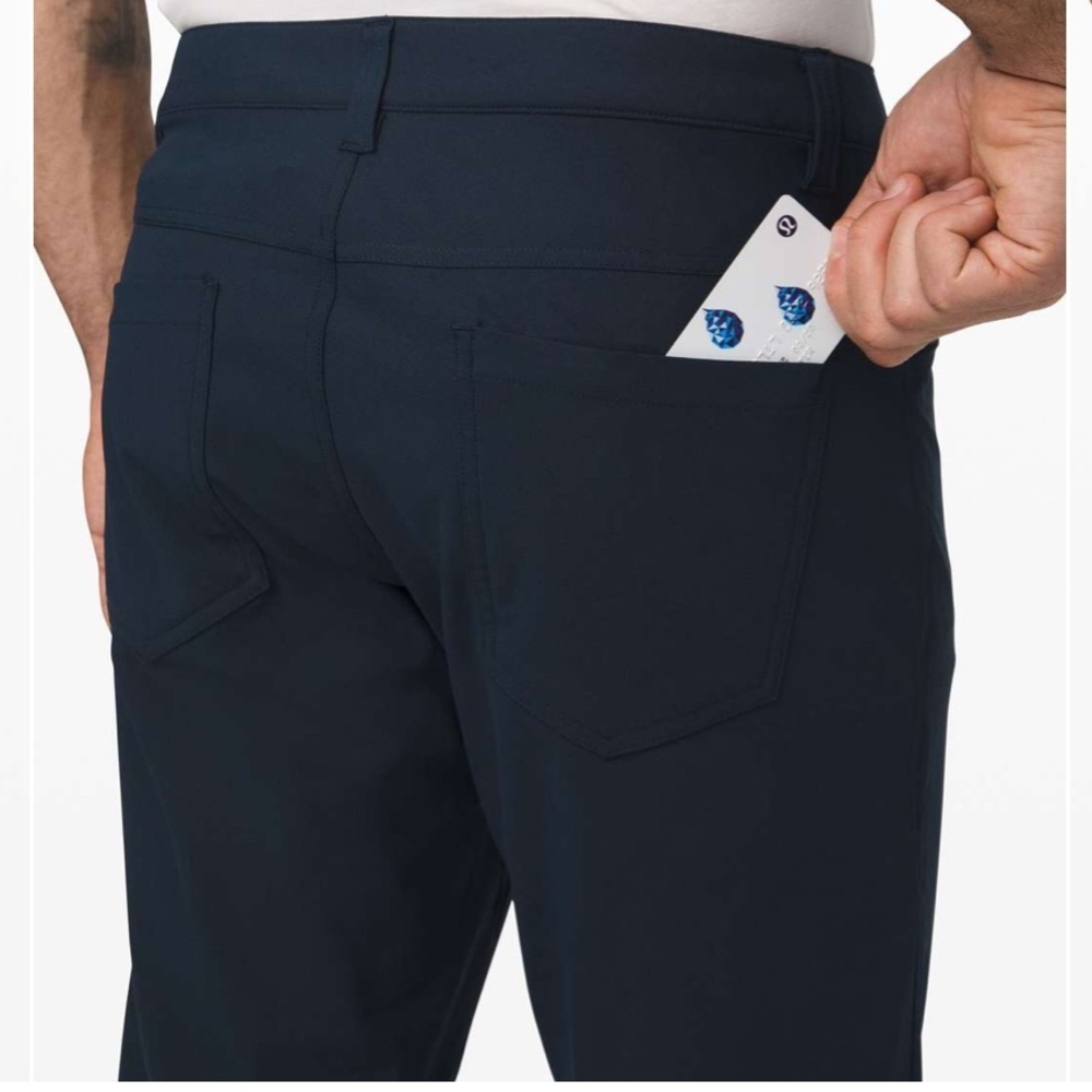 Lululemon ABC Classic-Fit Pant 34 x28 *Hemmed* Warpstreme True Navy 1st Release - Picture 2 of 7